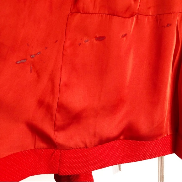 Jonesy Red Lightweight Long Sleeve Toggle Button Jacket Med - Picture 12 of 16